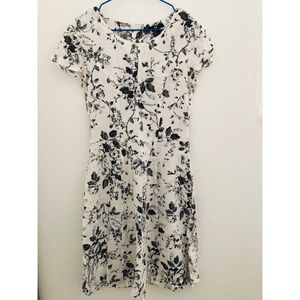 H&M Cream Floral Dress